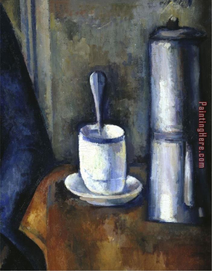 Paul Cezanne Woman with a Coffee Pot C 1890 95 Detail